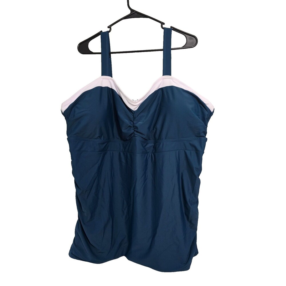 Bloomchic Size 22 Womens Swimsuit Top Tankini Green NWT